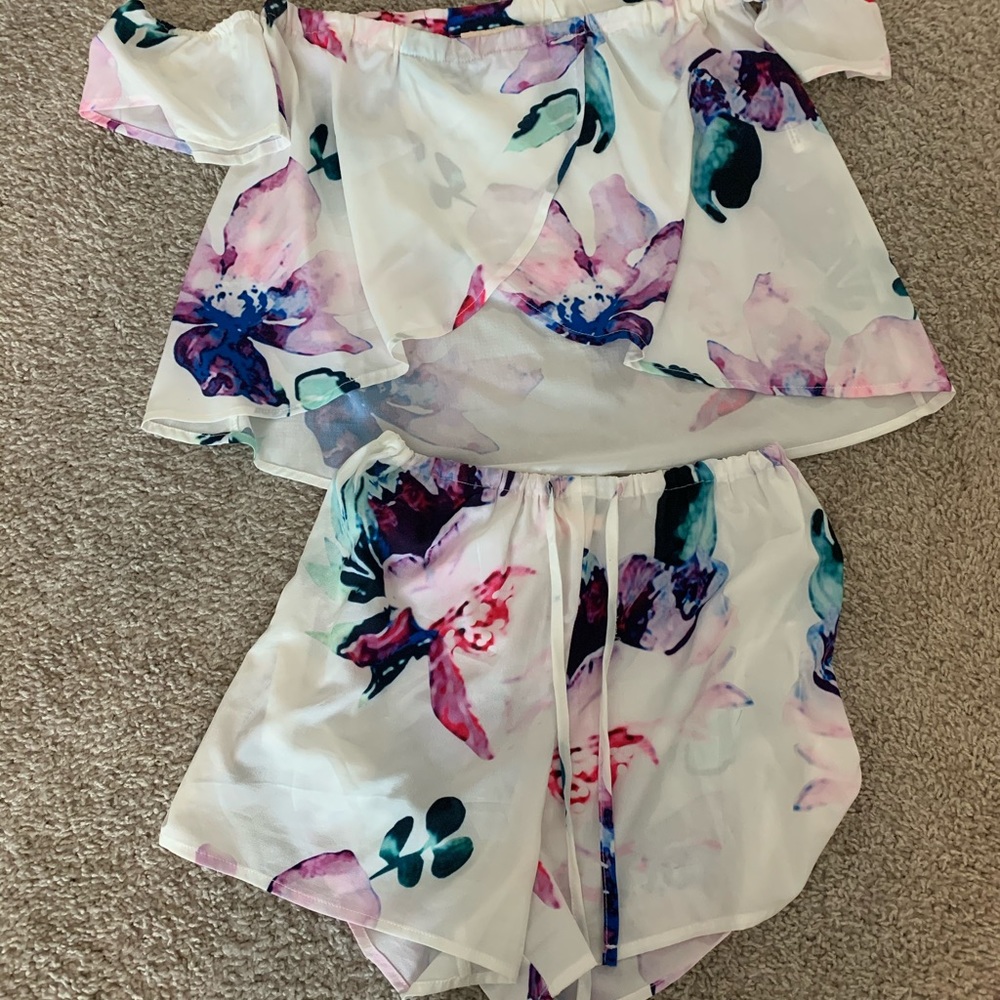 Crop top set